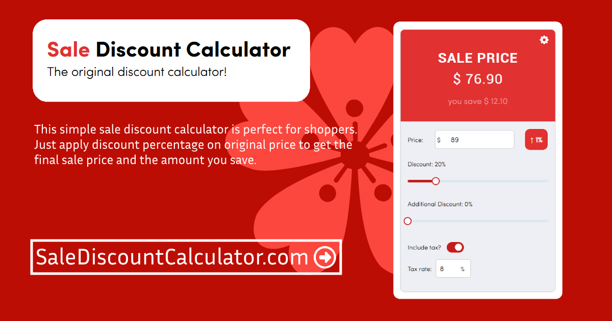 Sale Discount Calculator